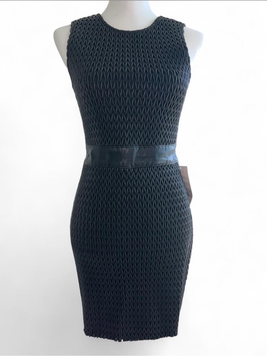 Zara Dresses & Skirts - ZARA Women’s Black Textured Smocked Sleeveless Mini Sheath Dress Size S NWT